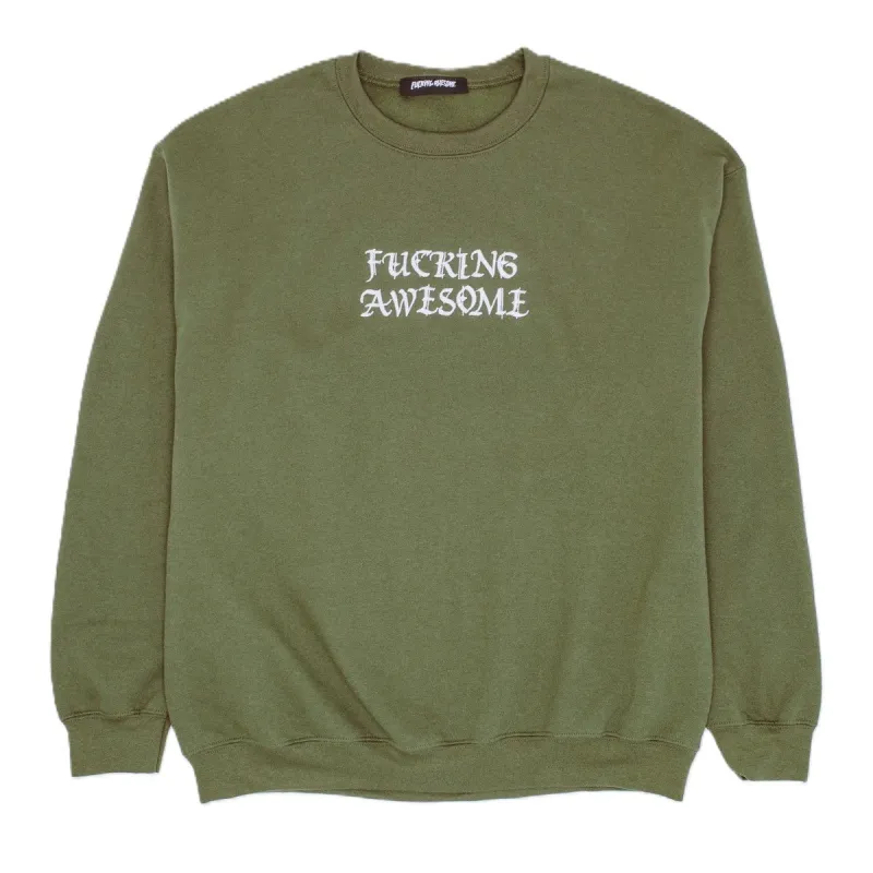 Brunch Be Cancelled Embroidered Crewneck made by Fucking Awesome