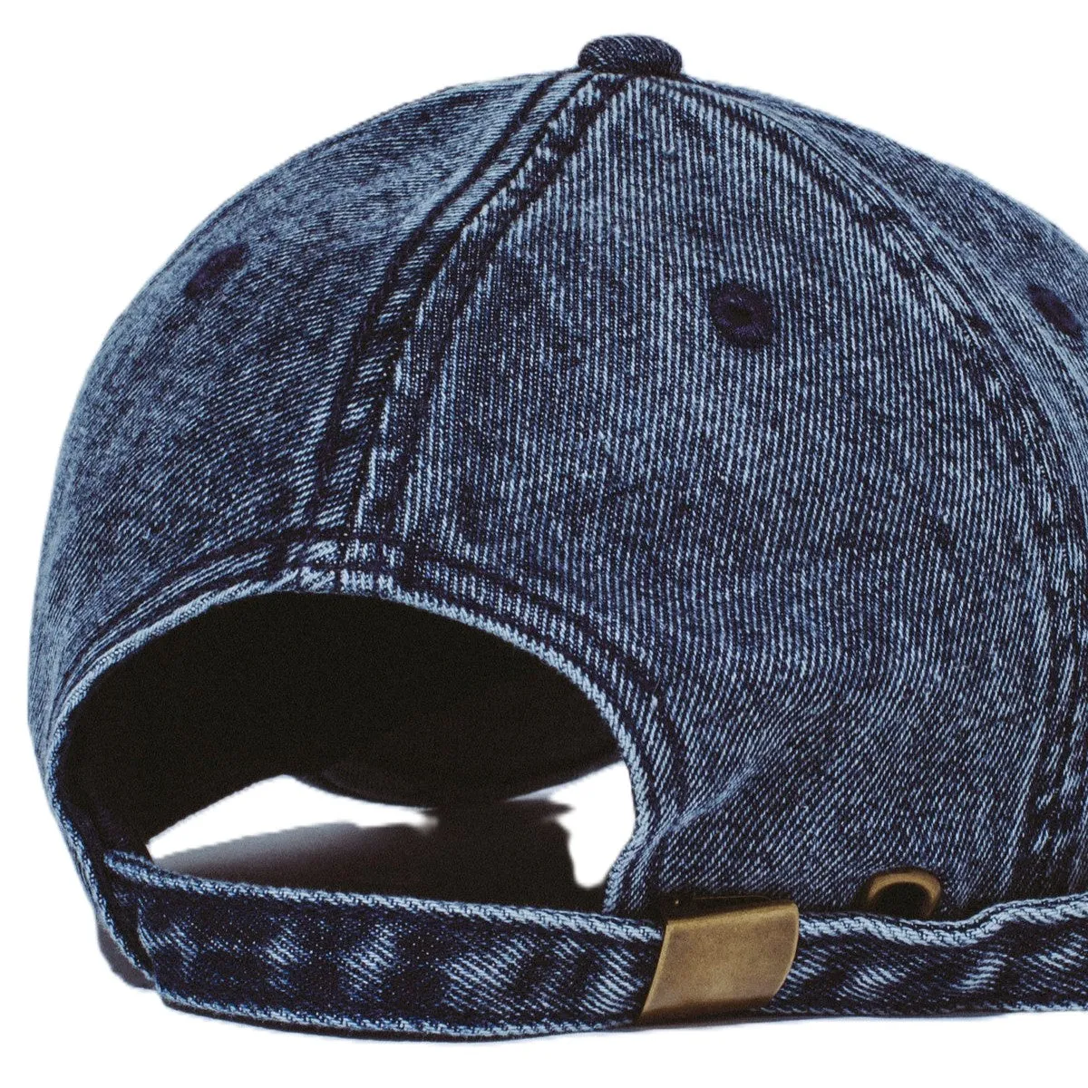 Three Spiral Washed Denim 6-Panel Hat sold by Kong product image thumbnail 3