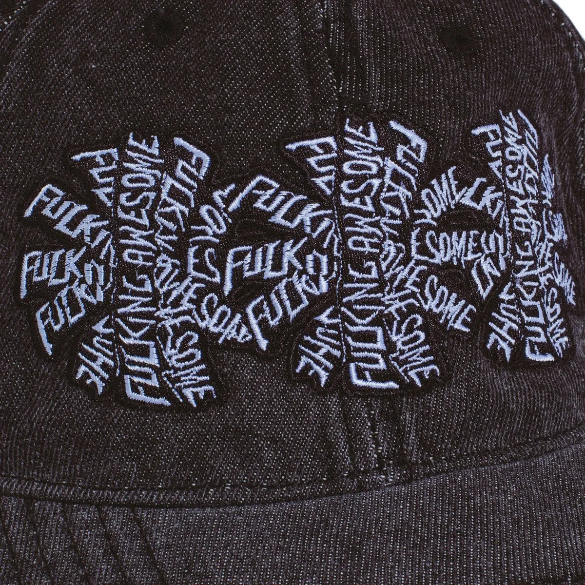 Three Spiral Washed Denim 6-Panel Hat sold by Kong product image thumbnail 5