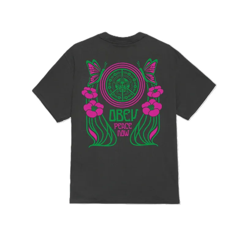 Obey Peace Now Butterflies Classic T-Shirt made by Obey