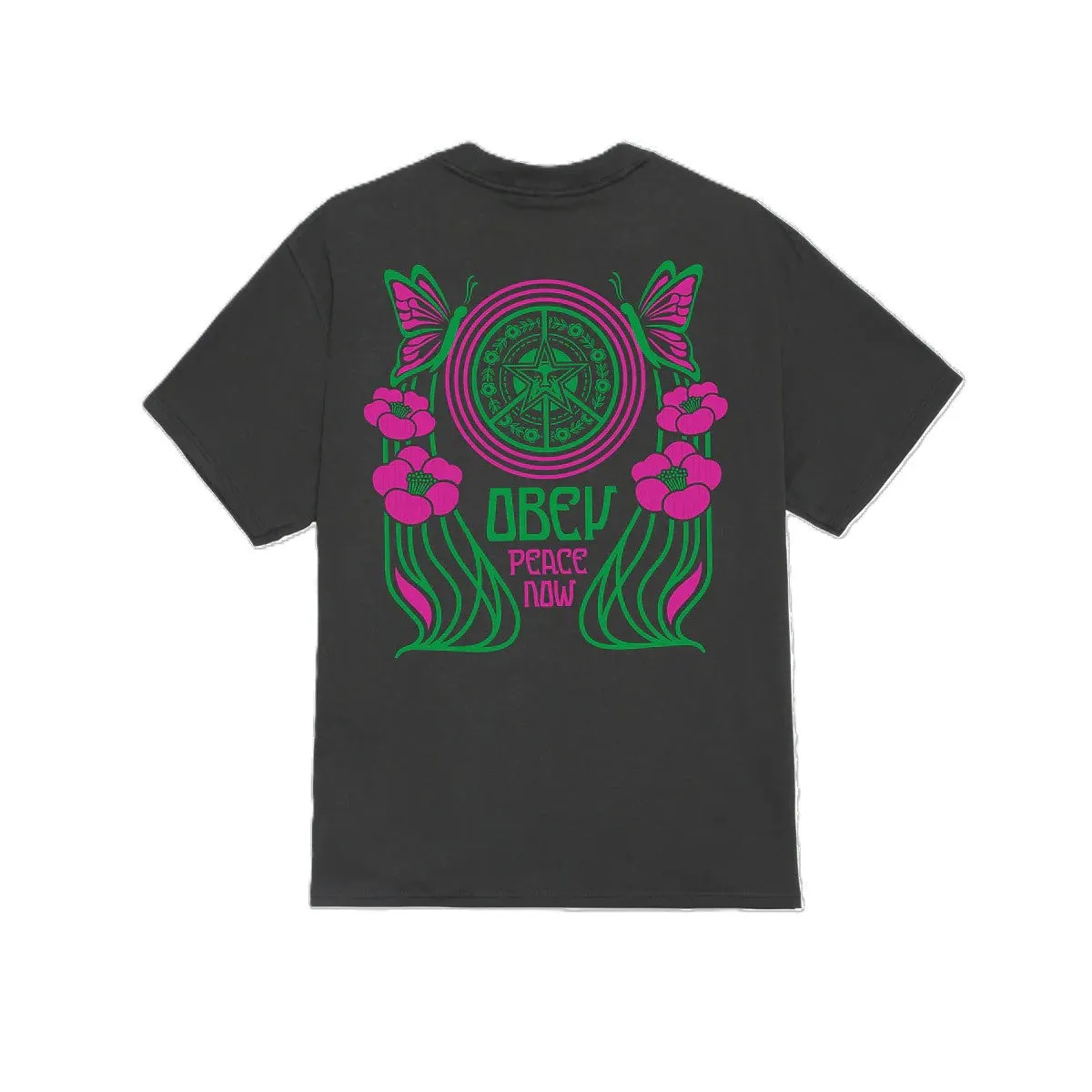 Obey Peace Now Butterflies Classic T-Shirt sold by Kong