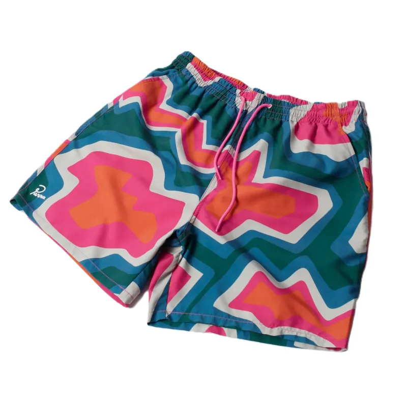 Gem stones swim shorts Pink made by by Parra