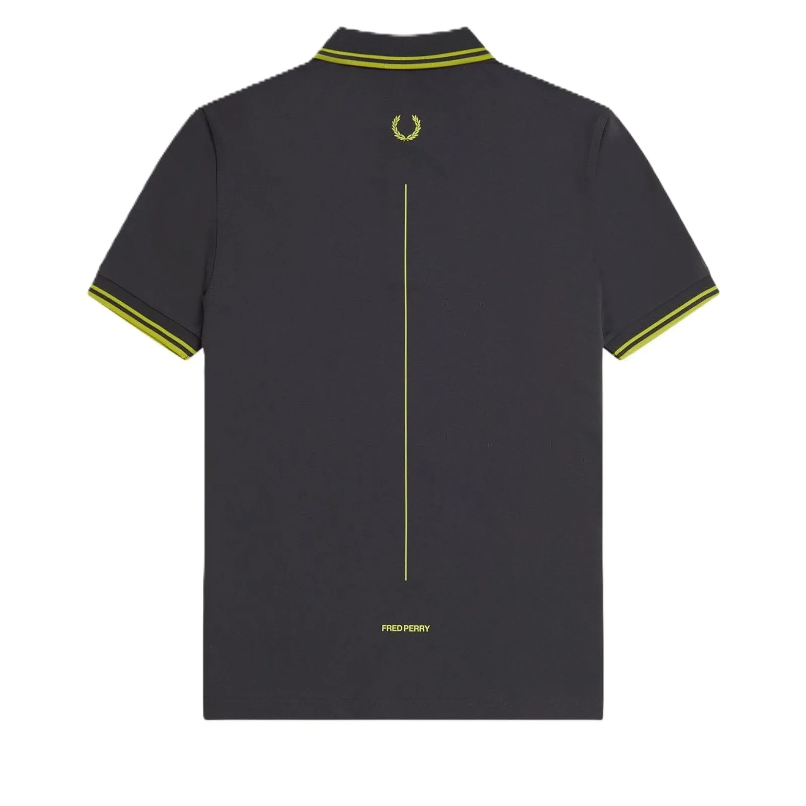 Fred Perry Tennis Shirt Anchor Grey/ Citron sold by Kong product image thumbnail 2