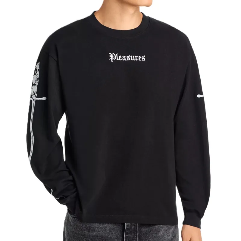 Pleasures Luster Cotton Long Sleeve Tee made by Pleasures