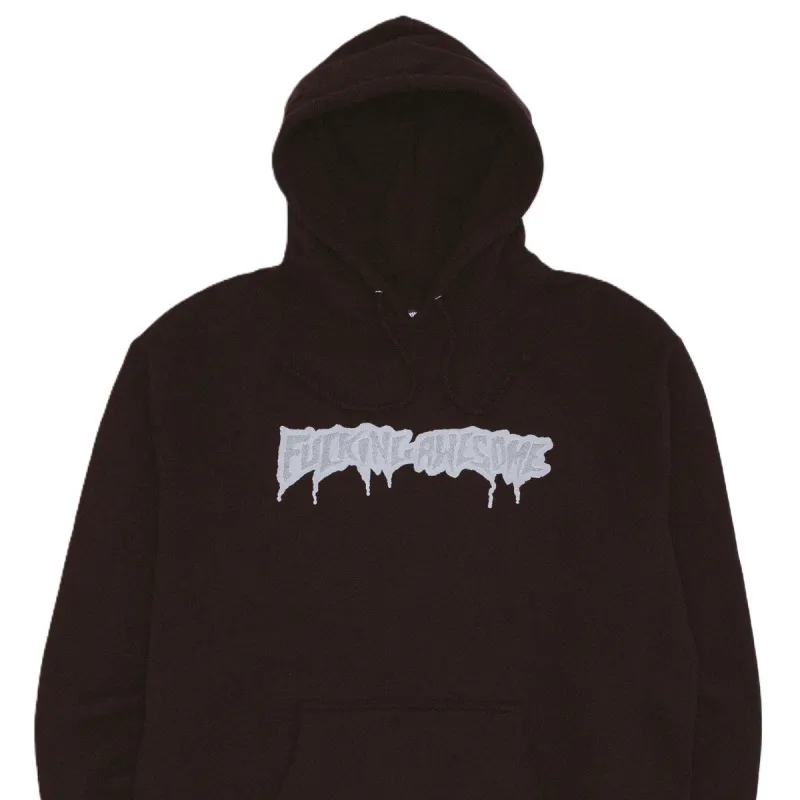 Fucking Awesome Reflective Drip Logo Hoodie made by Fucking Awesome