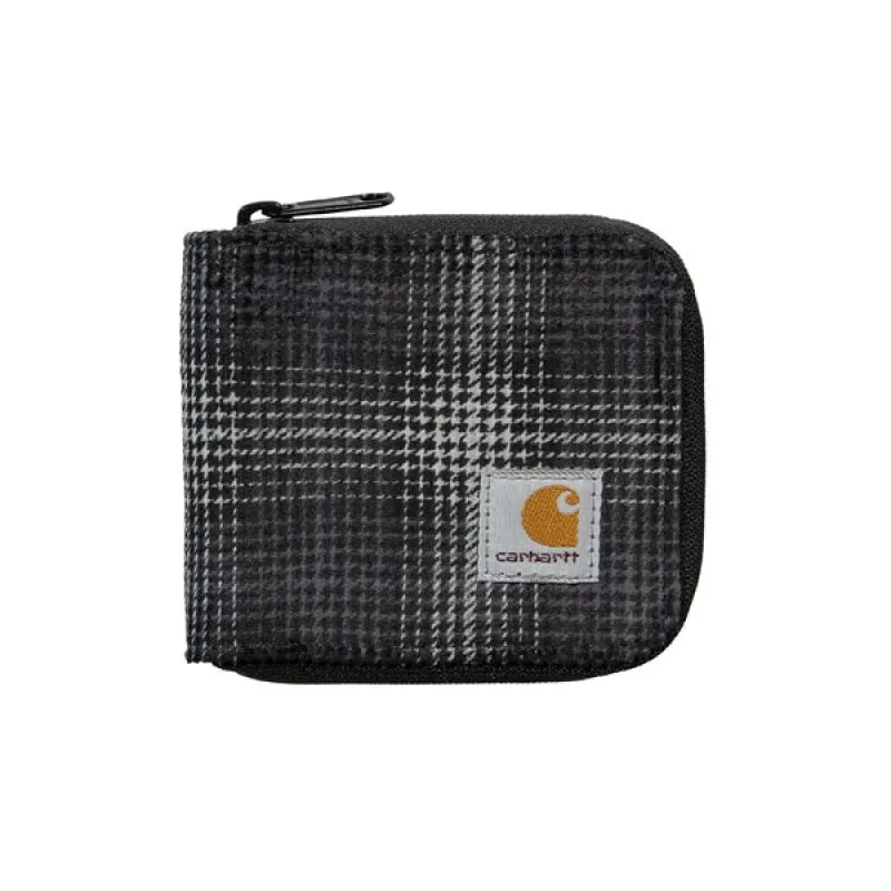 Carhartt WIP Flint Zip Wallet Wiley Check Vulcan sold by Kong