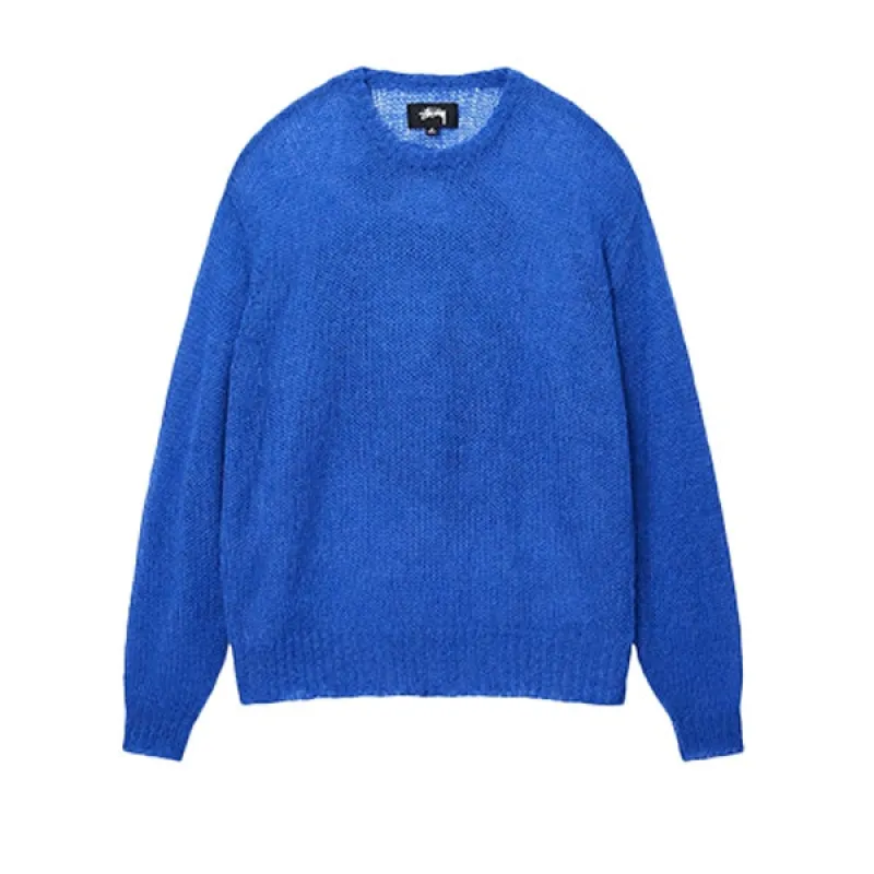 Stussy S Loose Knit Sweater Blue sold by Kong