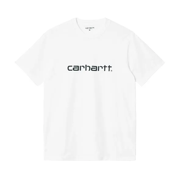 Carhartt WIP SS Script T shirt White Black sold by Kong