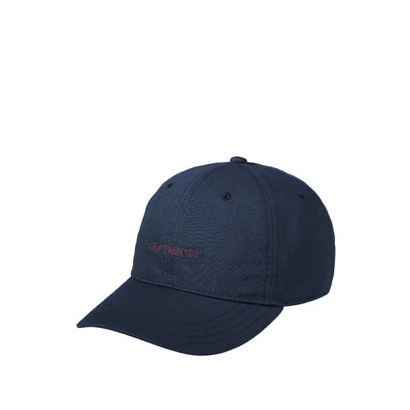 Carhartt WIP Canvas Script Cap Air Force Blue Malbec sold by Kong