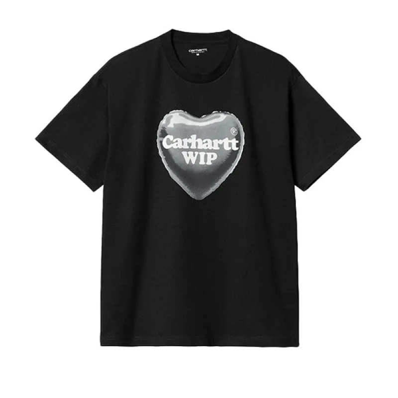Carhartt WIP SS Heart Balloon T shirt Black sold by Kong