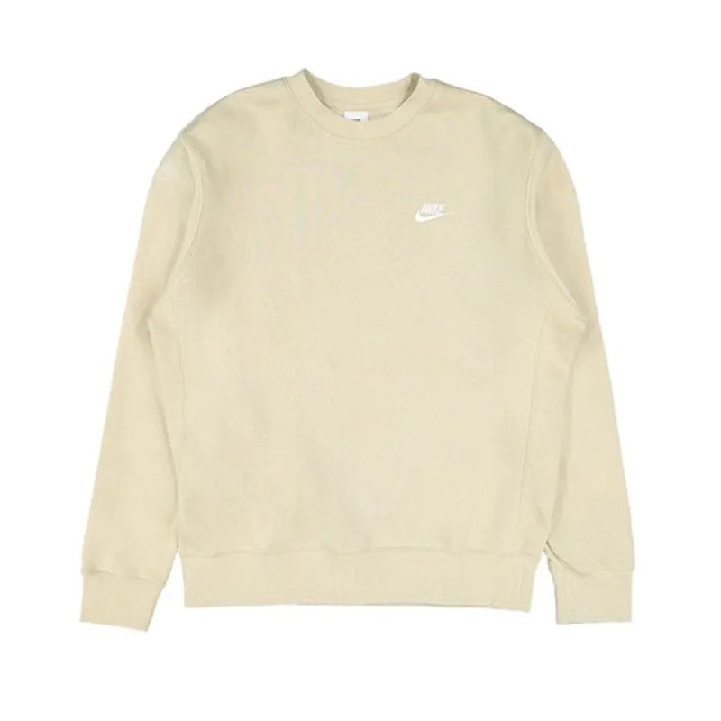 Nike Sportswear Club Fleece Crew Rattan White sold by Kong