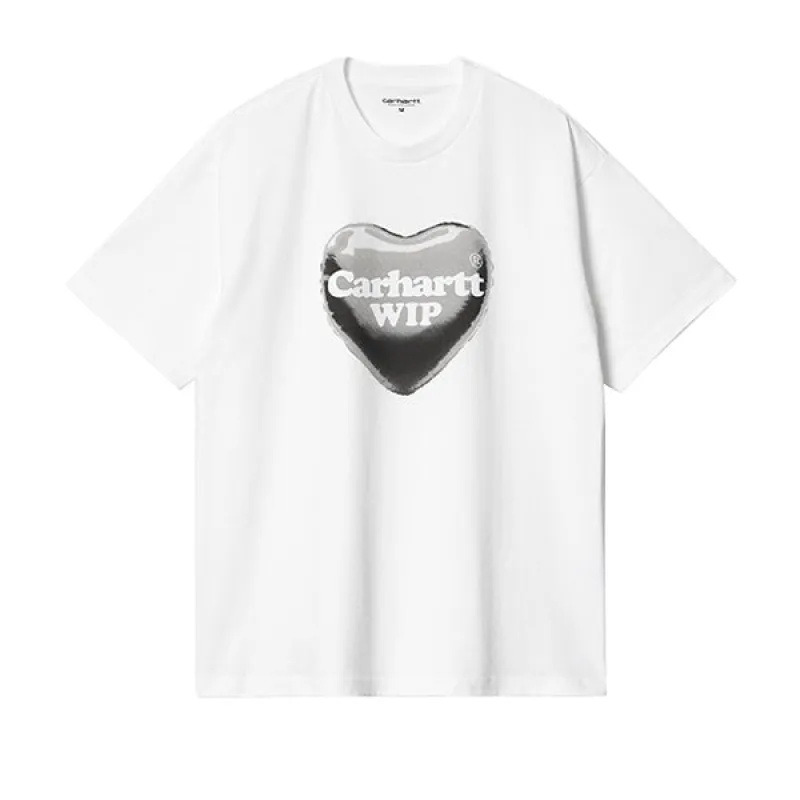 Carhartt WIP SS Heart Balloon T shirt White sold by Kong
