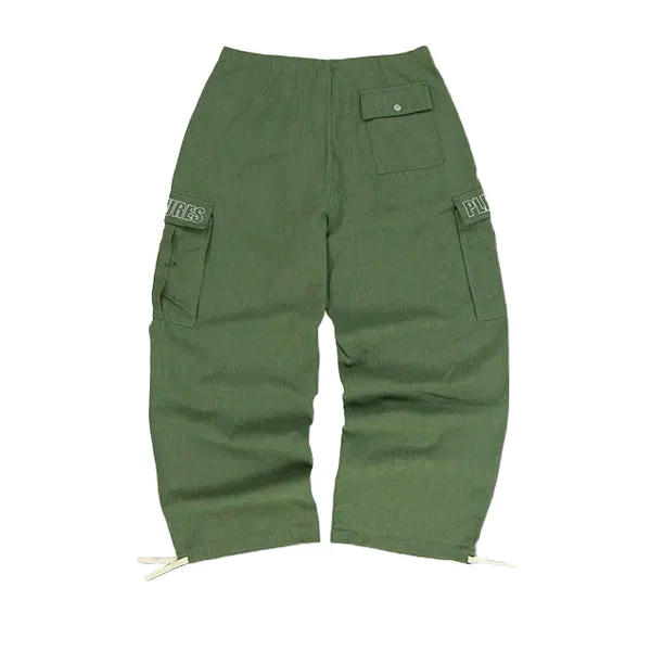 Pleasures Vistor Wide Fit Cargo Pants Green sold by Kong product image thumbnail 2