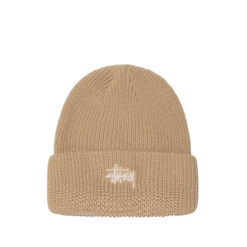 Stussy Basic Cuff Beanie Sand made by Stussy