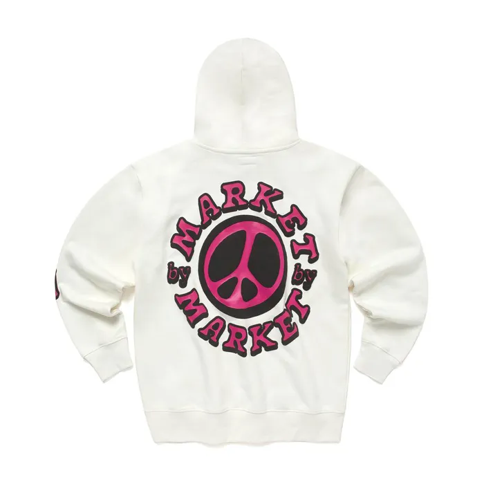 Market Cali Lock Peace Hoodie Cream sold by Kong product image thumbnail 2