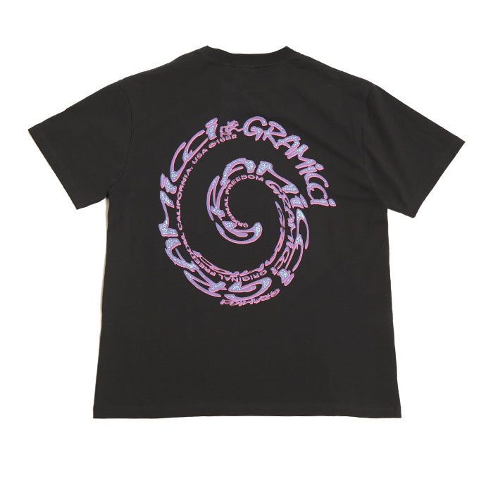 Gramicci Swirl Tee Black sold by Kong