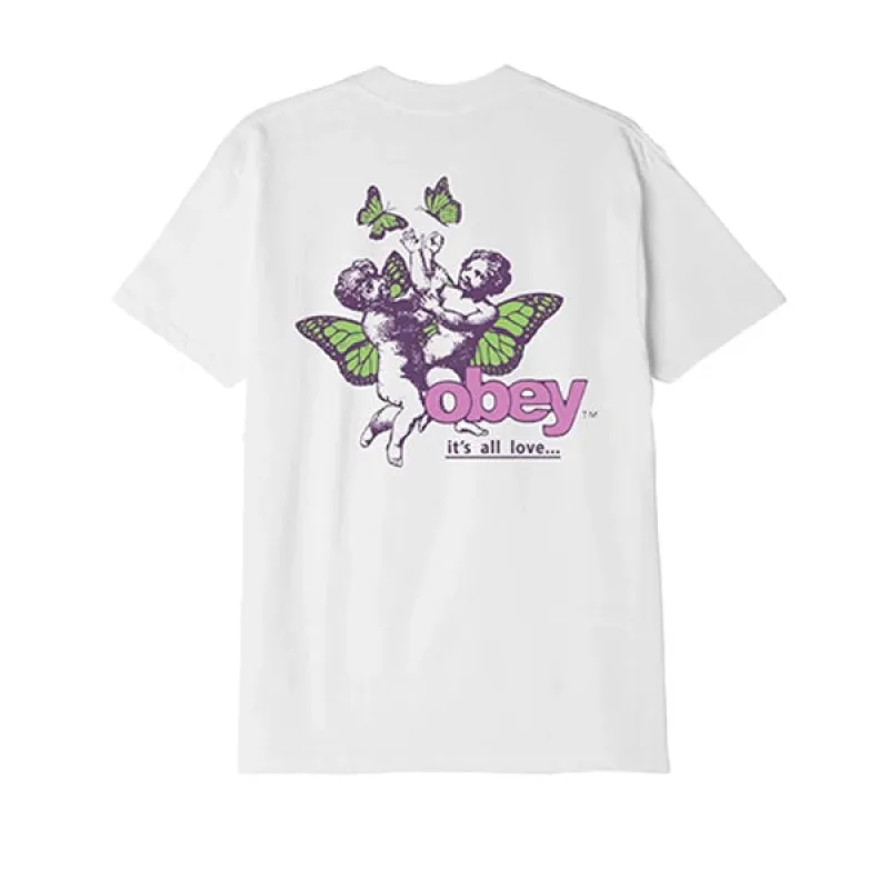 Obey Its All Love T shirt White sold by Kong