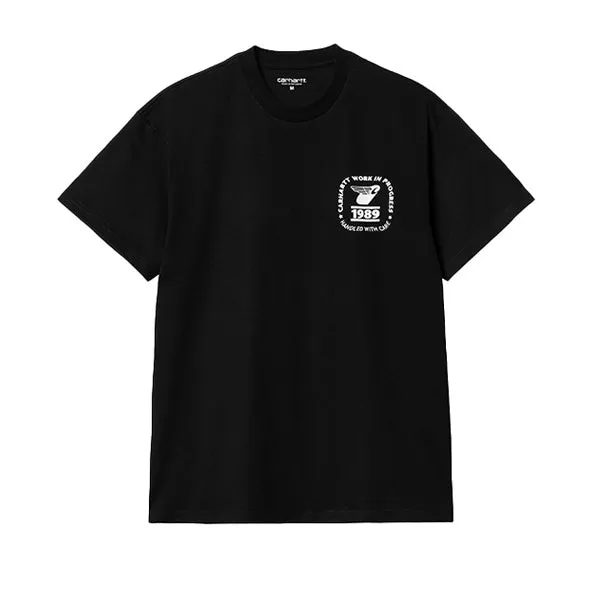 Carhartt WIP SS Stamp State T shirt Black White sold by Kong