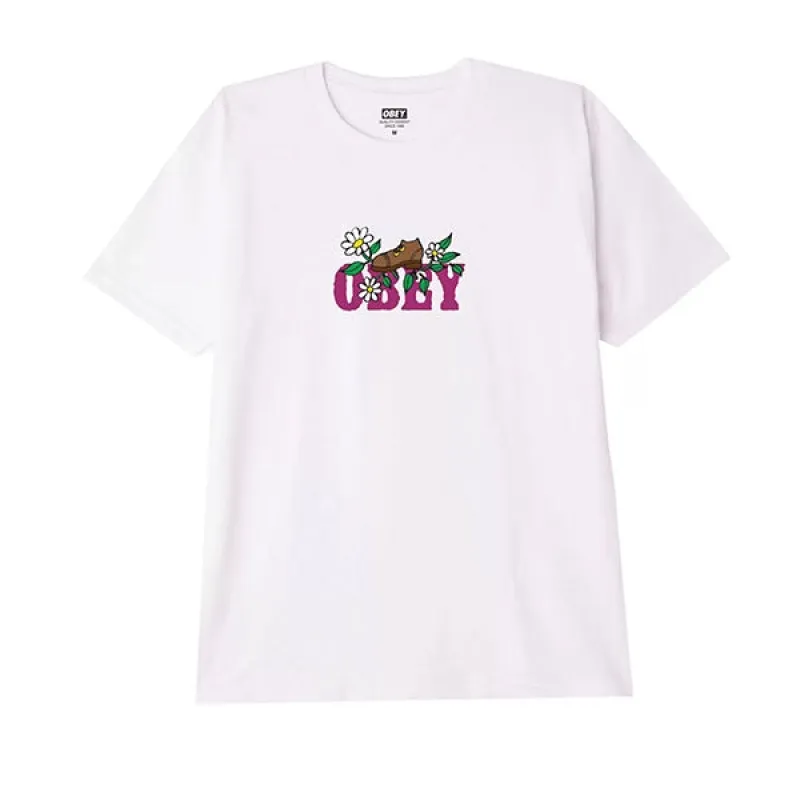 Obey Step Tee White sold by Kong