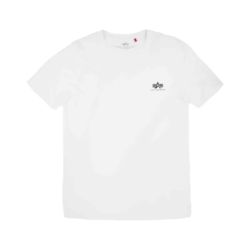 Alpha Industries Basic T Shirt Small Logo White sold by Kong