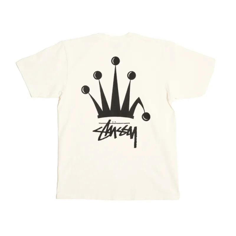 Stussy Regal Crown Pigment Dyed Tee Natural sold by Kong