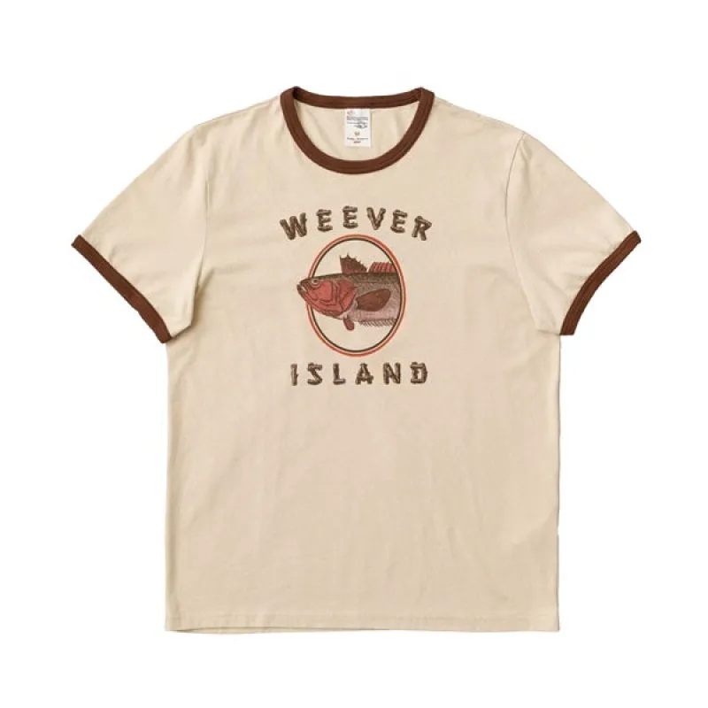 Nudie Roy Contrast Weever Island Tee Cream sold by Kong