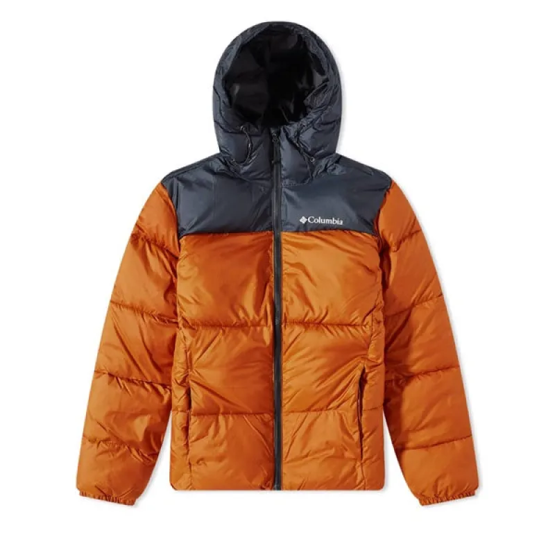 Columbia Puffect Hooded Jacket Warm Copper Black made by Columbia