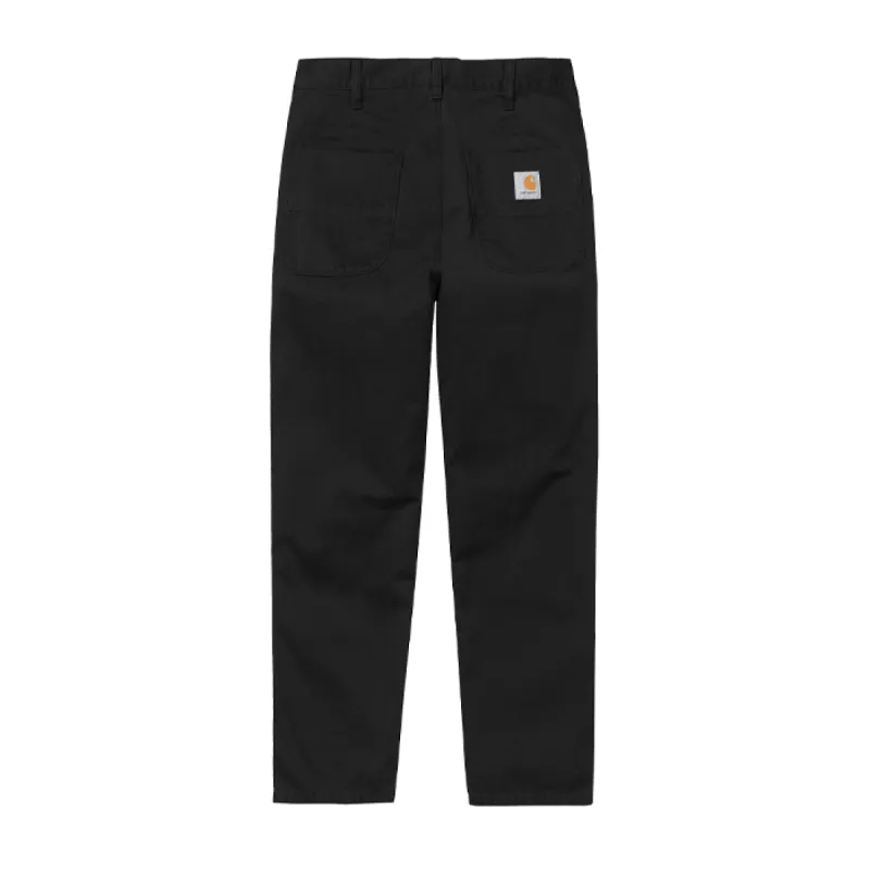 Carhartt WIP Abbott Pant Black Stone Washed sold by Kong