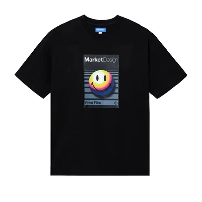 Market Smiley Analogue T Shirt sold by Kong
