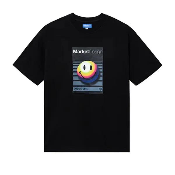 Market Smiley Analogue T Shirt sold by Kong