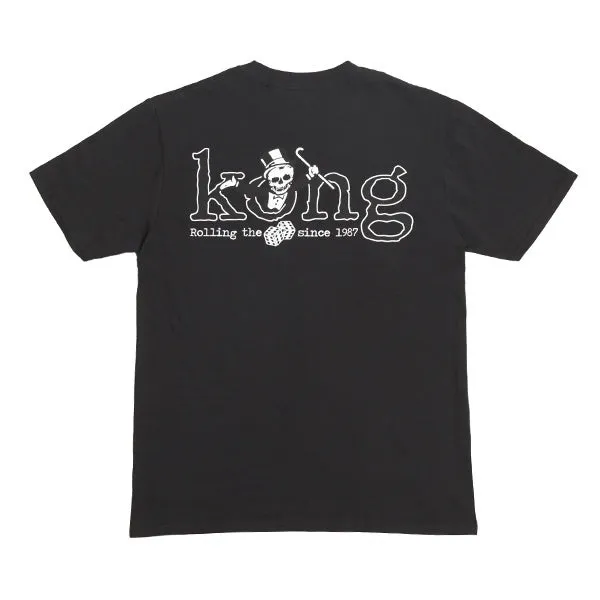 Kong Rolling The Dice T Shirt Black sold by Kong