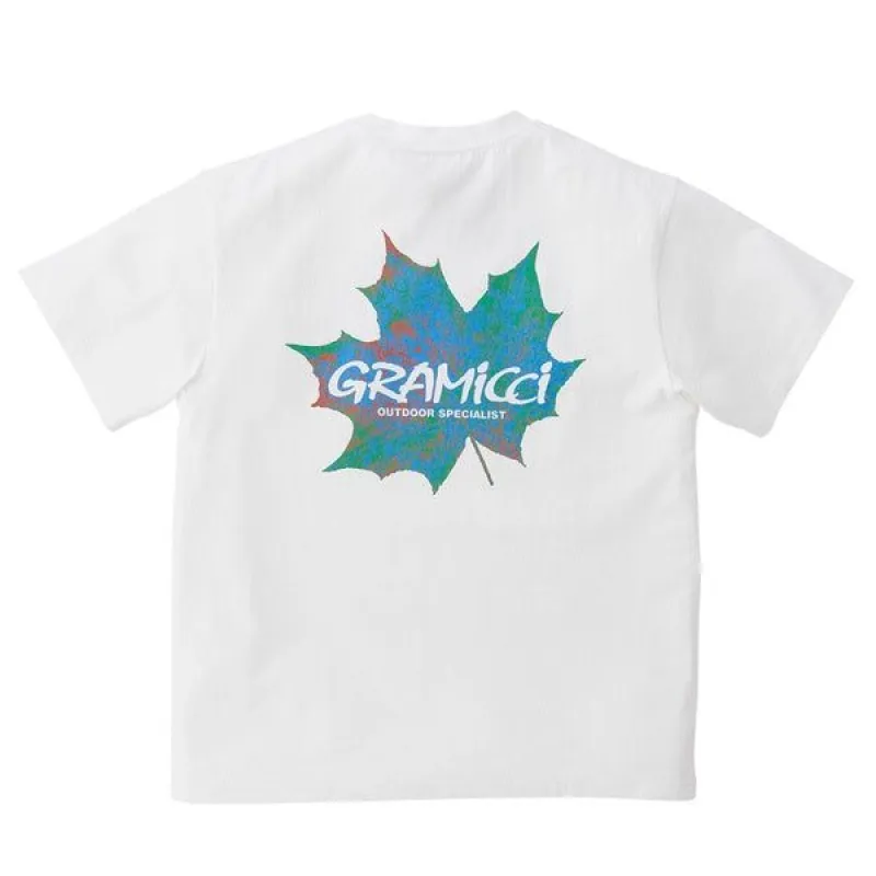Gramicci Leaf Tee White sold by Kong