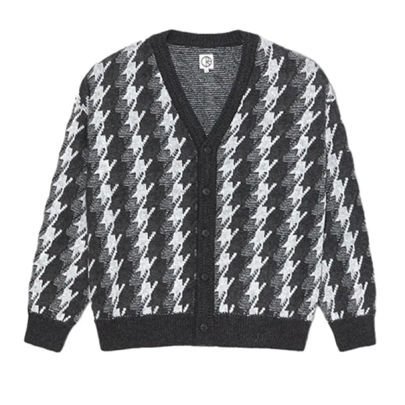 Polar Louis Cardigan Houndstooth Grey sold by Kong