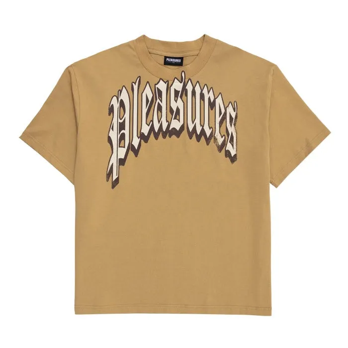 Pleasures Twitch Heavyweight T shirt Khaki sold by Kong