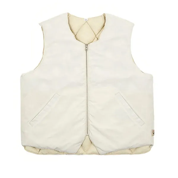 Stussy Reversible Quilted Vest Cream sold by Kong