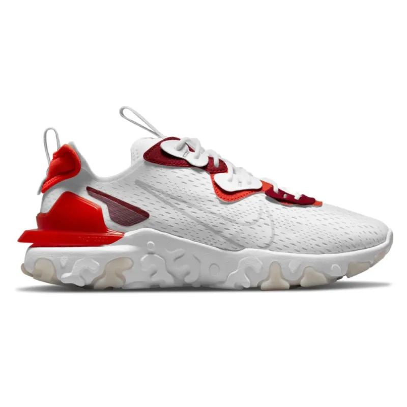 Nike React Vision White/Lt Smoke Grey-Team Orange-Team Red sold by Kong