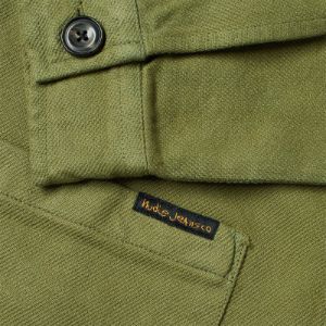 Nudie Barney Worker Jacket Green sold by Kong