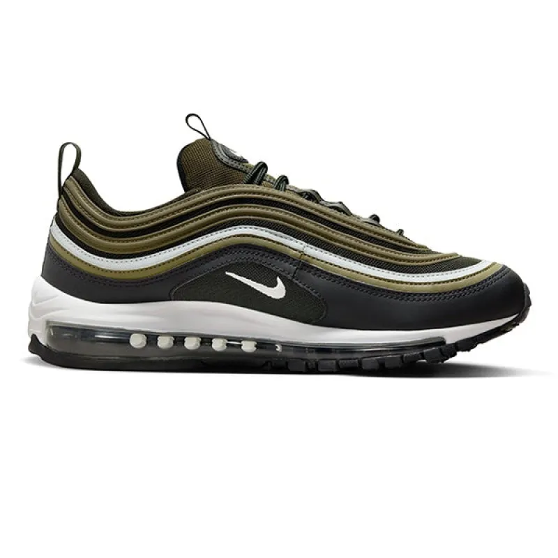 Nike Air Max 97 Medium Olive Light Silver Sequoia Black sold by Kong