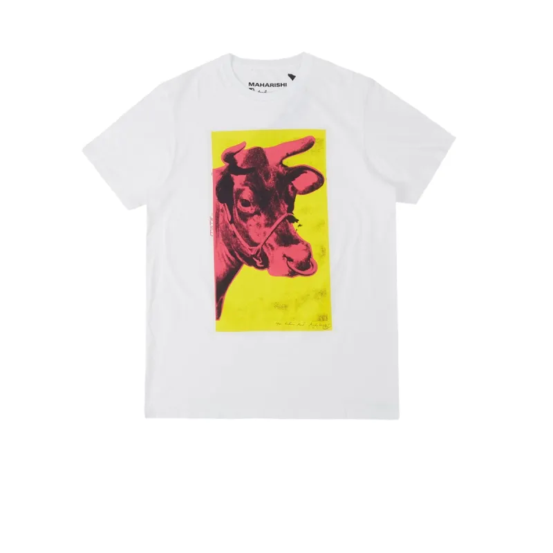 Maharishi Warhol Lunar OX T-Shirt Organic Jersey 190 White sold by Kong