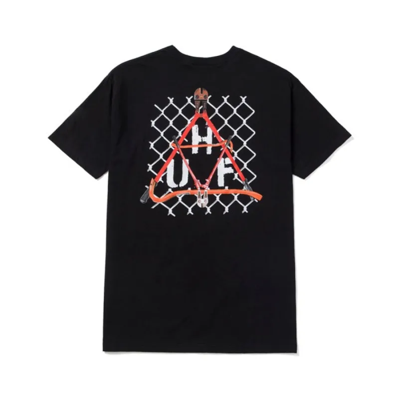 Huf Trespass Triangle T Shirt Black sold by Kong