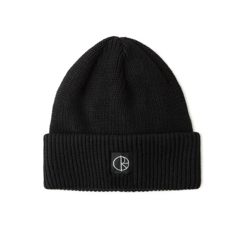 Polar Double Fold Merino Beanie Black sold by Kong