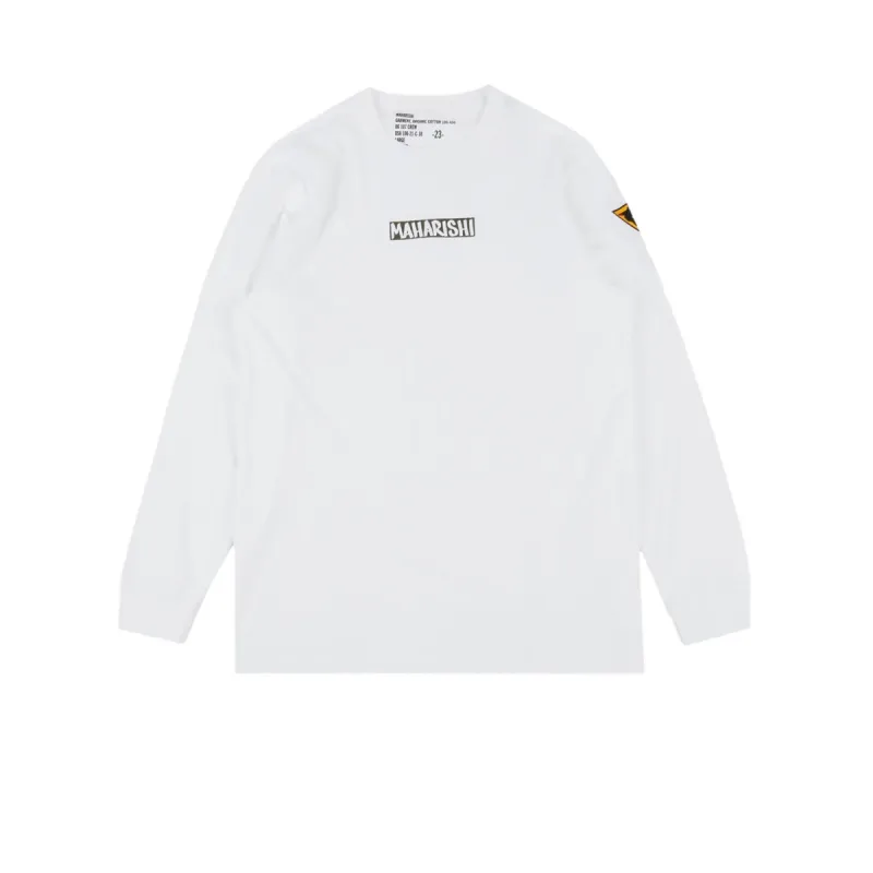 Maharishi OX Insignia L/S T-Shirt Organic Jersey 190 White sold by Kong
