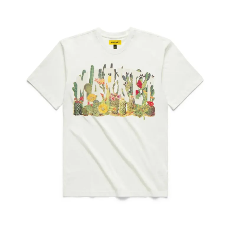 Market Cactus Arc T Shirt Cream sold by Kong