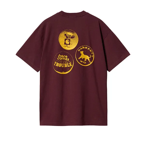 Carhartt WIP SS Pins T Shirt Malbec Orange sold by Kong product image thumbnail 2