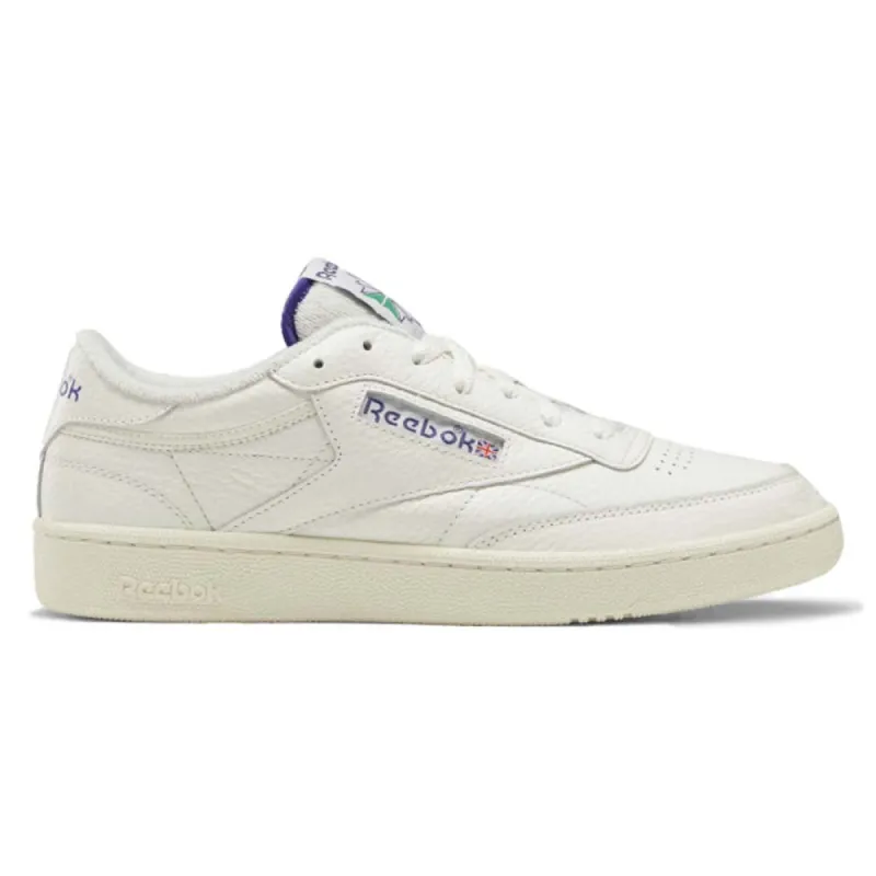 Reebok Club C 85 Chalk / Alabaster / Bold Purple sold by Kong