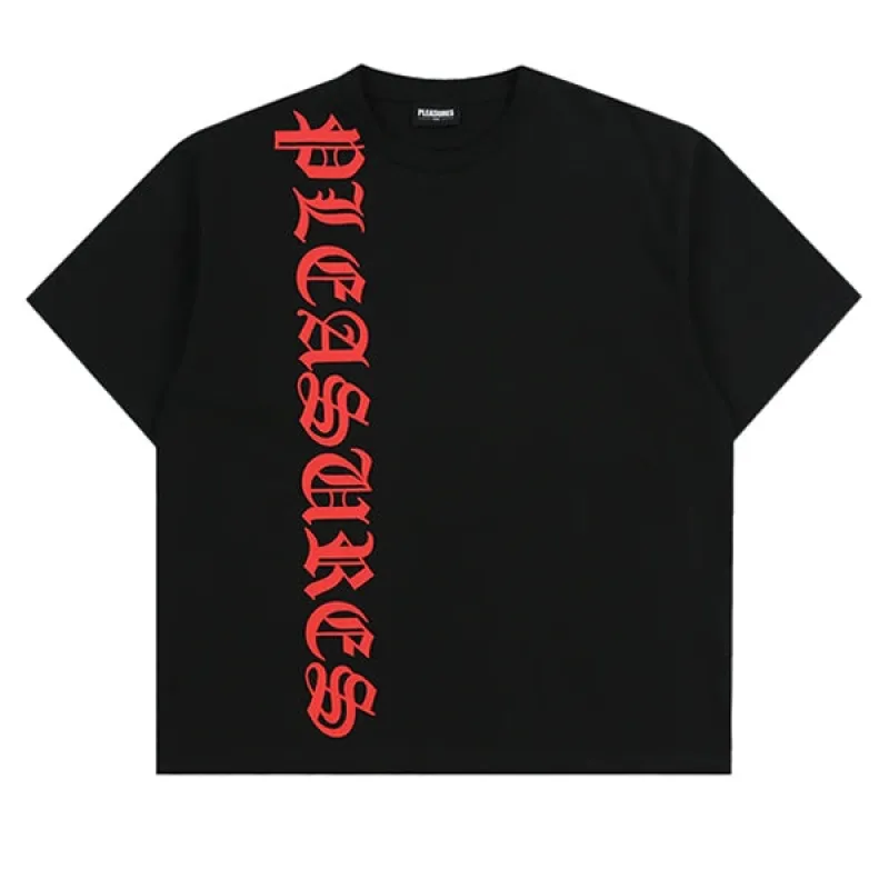 Pleasures Knight Heavyweight T Shirt Black sold by Kong
