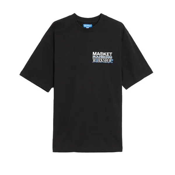 Market Flowerbed T shirt Black sold by Kong