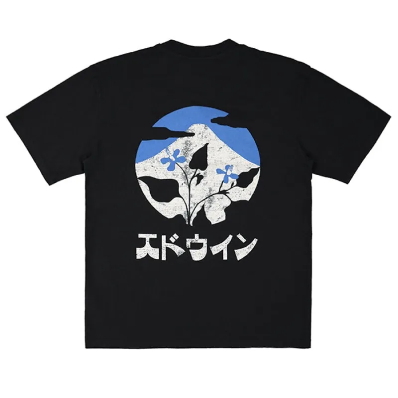 Edwin Fuji No Hana T Shirt Black sold by Kong