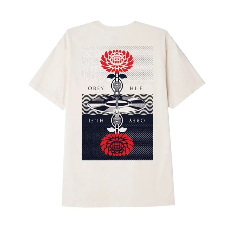 Obey Post Punk Flower Tee Sago sold by Kong