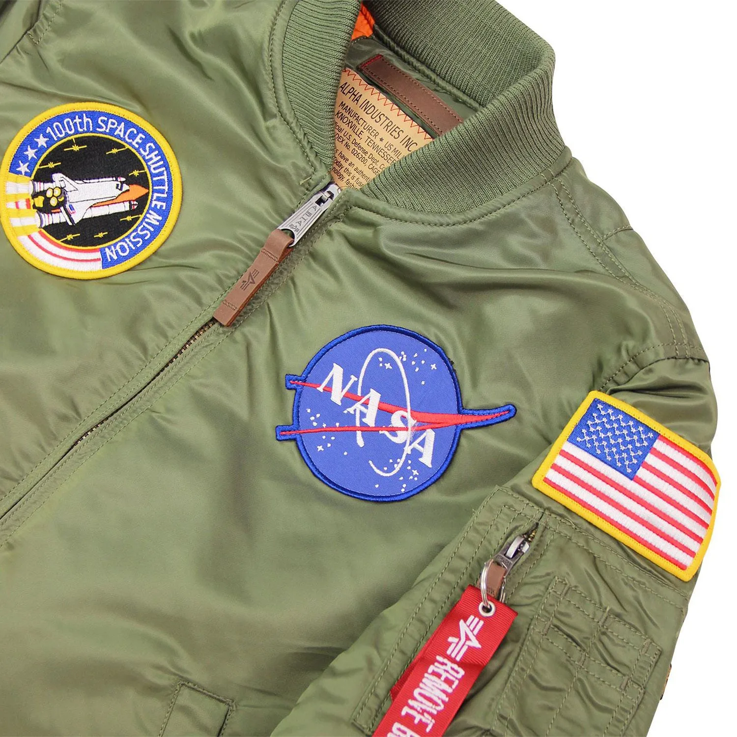 Alpha Industries MA-1 Nasa 01 Sage sold by Kong product image thumbnail 3